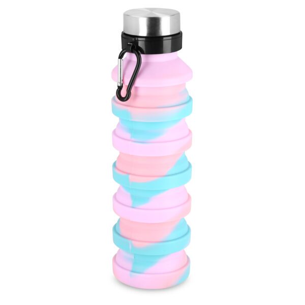 Opvouwbare silicone bidon 550 ml multicolor - Spokey JUMP