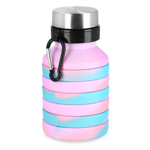 Opvouwbare silicone bidon 550 ml multicolor - Spokey JUMP