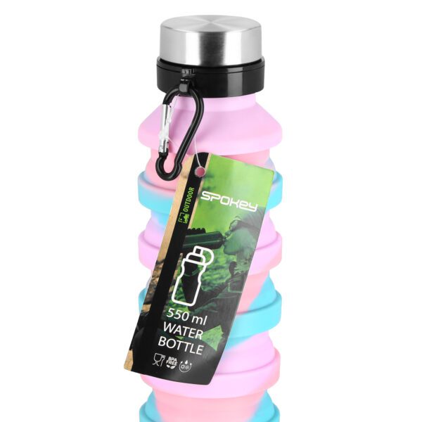 Opvouwbare silicone bidon 550 ml multicolor - Spokey JUMP