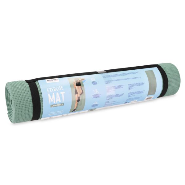 Fitnessmat 6mm groen voor thuis en gym - Spokey LIGHTMAT