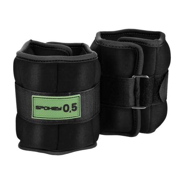 Velcro gewichten 0,5 kg zwart voor fitness - Spokey FORM