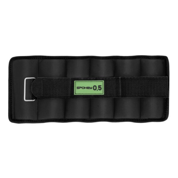 Velcro gewichten 0,5 kg zwart voor fitness - Spokey FORM