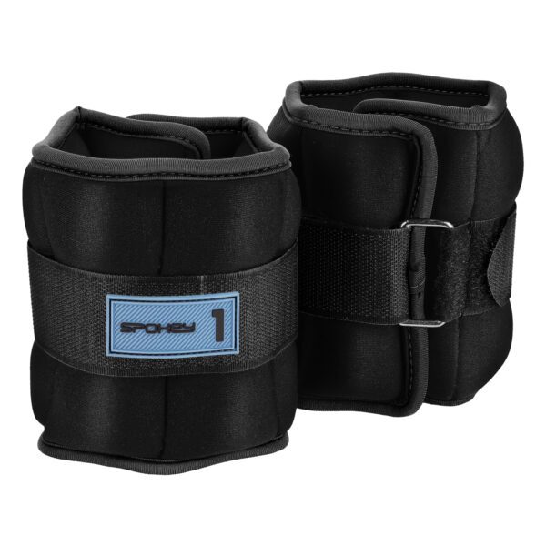 Velcro gewichten 1kg zwart voor fitness - Spokey FORM