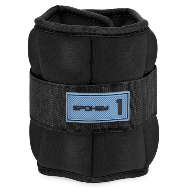 Velcro gewichten 1kg zwart voor fitness - Spokey FORM