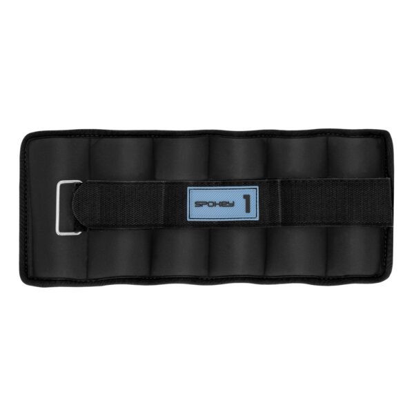 Velcro gewichten 1kg zwart voor fitness - Spokey FORM