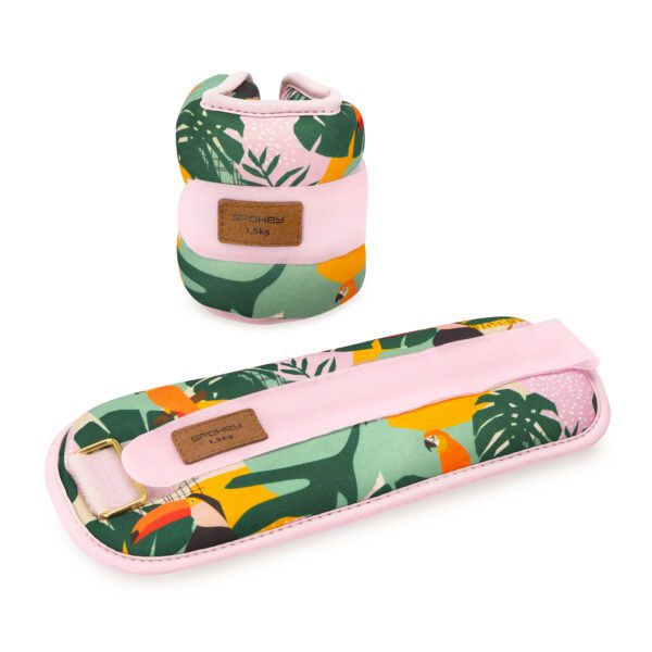 Verstelbare enkel- en polsgewichten 2x1,5 kg - Spokey HOME JUNGLE