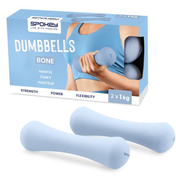 Neopreen dumbbell set 2x1 kg voor thuisfitness - Spokey BONE
