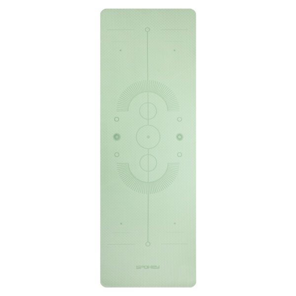 Yoga en fitnessmat groen 183x61 cm - Spokey MANDALA