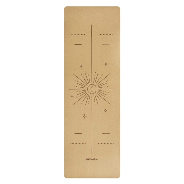 Natuurlijke kurken yogamat groen 183x61 cm - Spokey SAVASANA