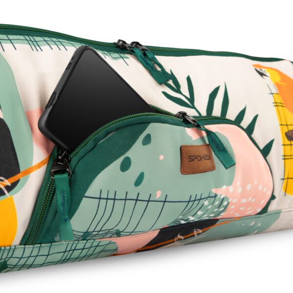 Yogamat tas met bloemenprint - Spokey HOME JUNGLE