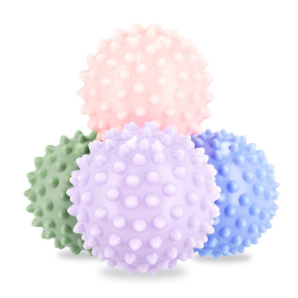 Massageballen set 4 stuks multicolor voor spierontspanning - Spokey GRESPI