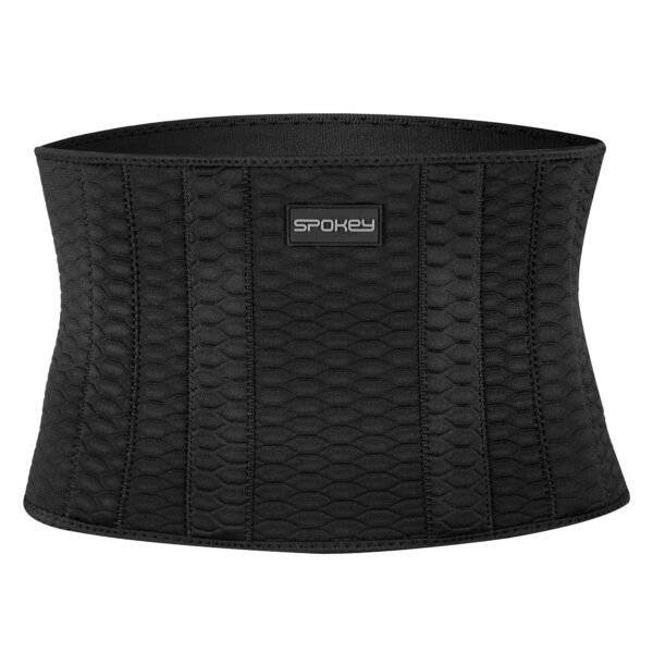 Elastische buikzweetband zwart - Spokey LINE