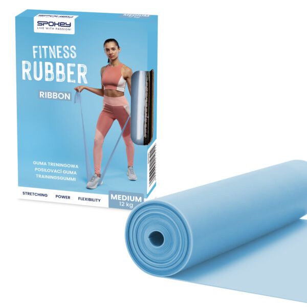 Weerstandsband medium blauw 200x15 cm - Spokey RIBBON