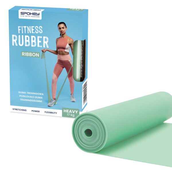 Heavy fitness band 200 cm groen - Spokey RIBBON