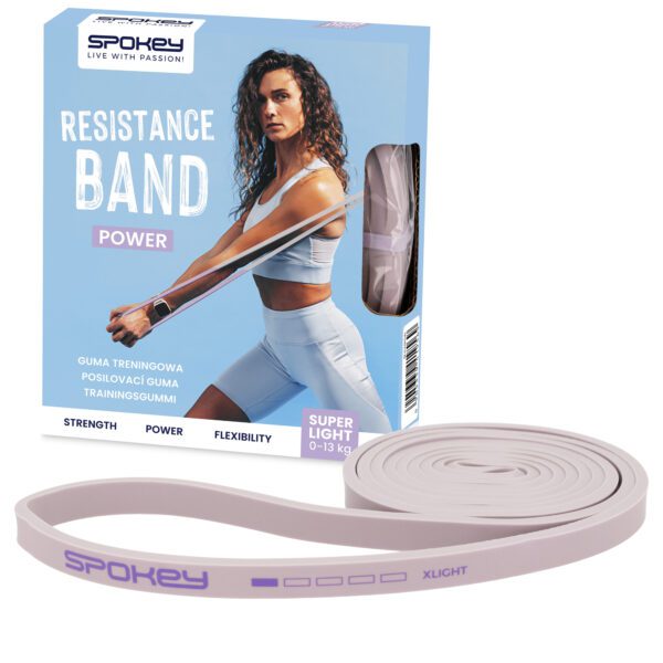 Super light weerstandsband paars voor fitness - Spokey POWER