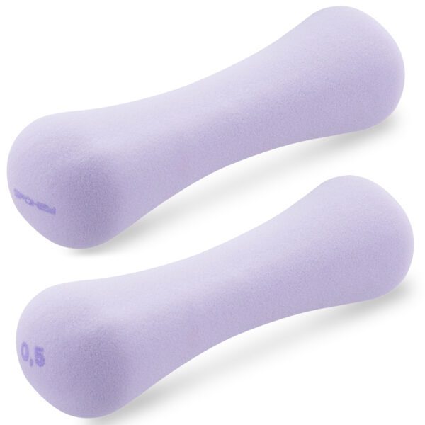 Neopreen dumbbells set 2x0,5 kg paars - Spokey BONE