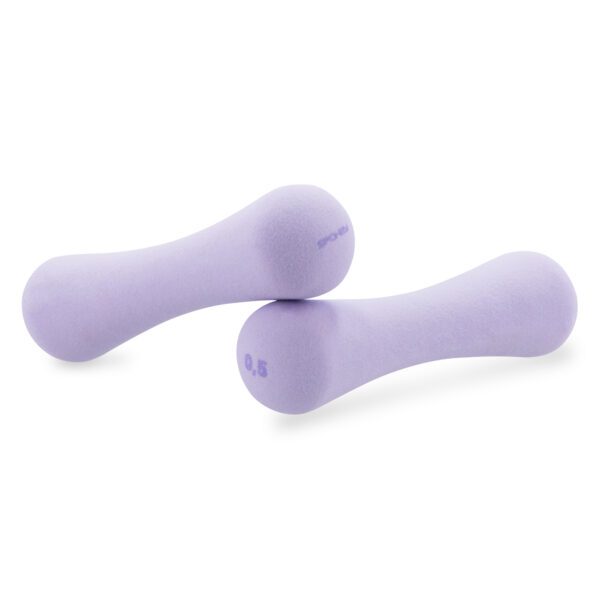 Neopreen dumbbells set 2x0,5 kg paars - Spokey BONE