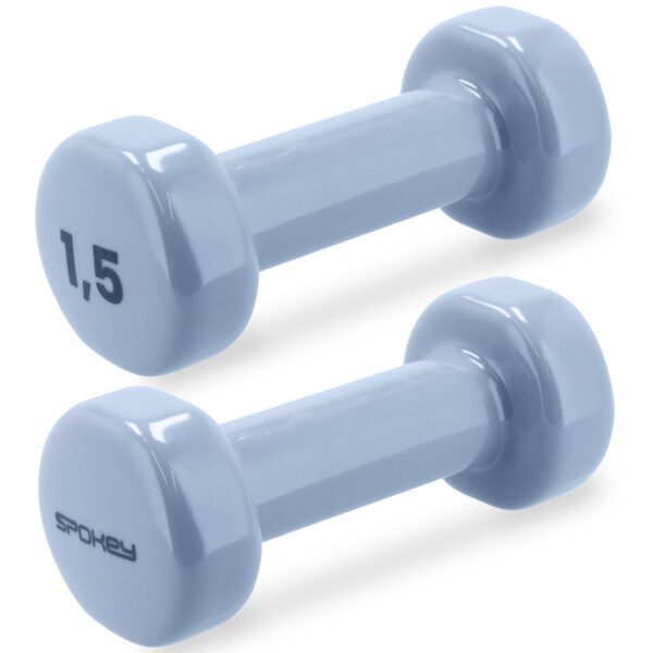 Vinyl dumbbells 2x1,5 kg blauw - Spokey SHAPE IV