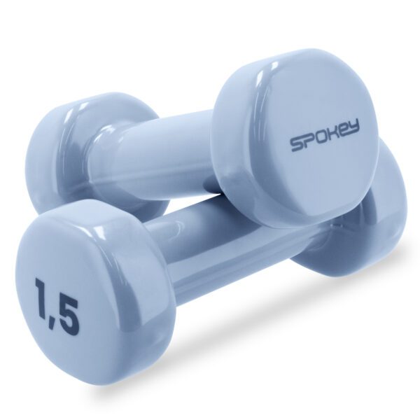 Vinyl dumbbells 2x1,5 kg blauw - Spokey SHAPE IV