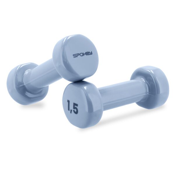 Vinyl dumbbells 2x1,5 kg blauw - Spokey SHAPE IV