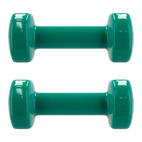 Vinyl dumbbells set 2x2 kg groen - Spokey SHAPE