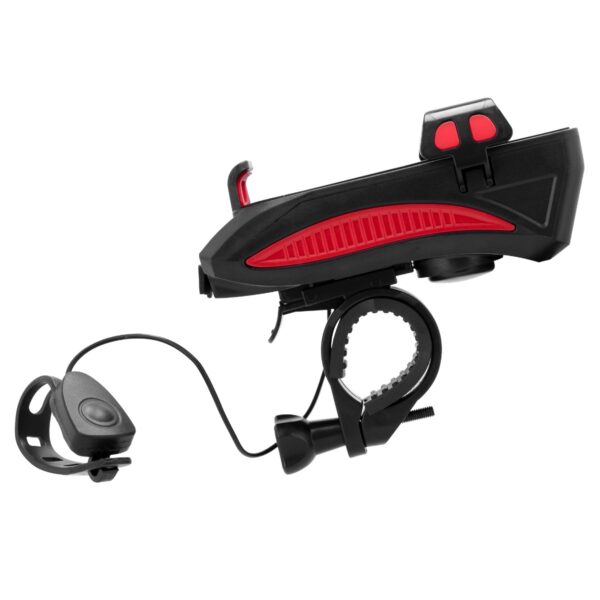 Fietsverlichting met smartphonehouder en claxon - Spokey HOLDI