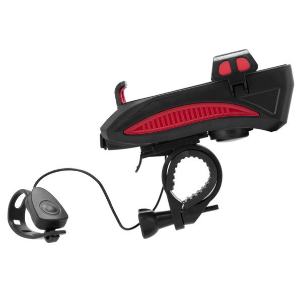 Fietsverlichting met smartphonehouder en claxon - Spokey HOLDI