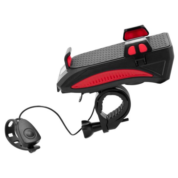 Fietsverlichting met smartphonehouder en claxon - Spokey HOLDI