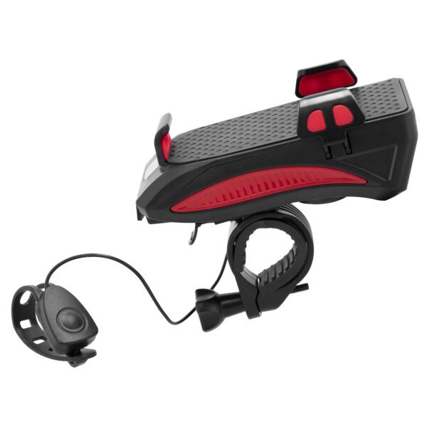 Fietsverlichting met smartphonehouder en claxon - Spokey HOLDI