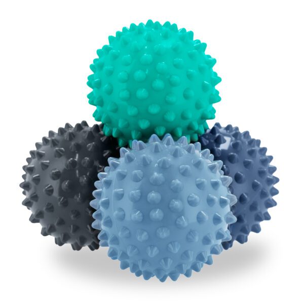 Massageballen set 4 stuks multicolor voor spierontspanning - Spokey GRESPI