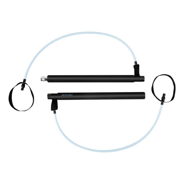 Pilates bar zwart voor spierversterking en flexibiliteit - Spokey VARIO BAR