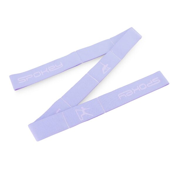 Yoga tape zwart 90x4 cm voor stretchoefeningen - Spokey YOGA TAPE