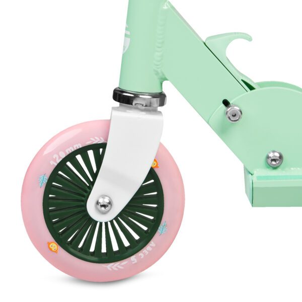 Kinderstep Spokey "Duke" - 125mm wielen - Wit / Roze / Groen