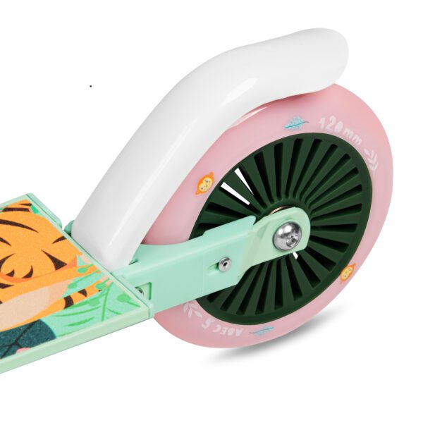 Kinderstep Spokey "Duke" - 125mm wielen - Wit / Roze / Groen