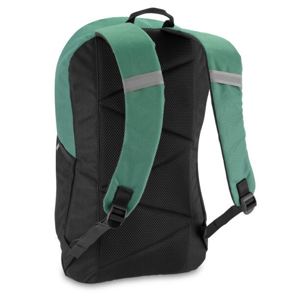 Stijlvolle groene rugtas met laptopvak - Spokey KOBE