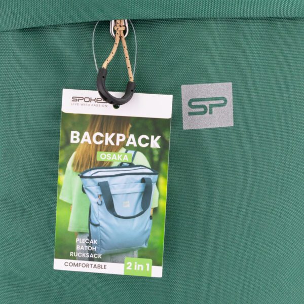 Stijlvolle 2-in-1 rugtas en tas 20L - Spokey OSAKA grijs