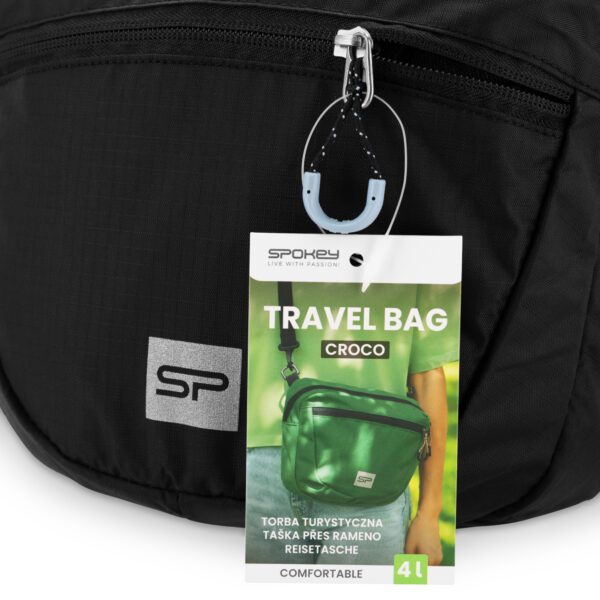 Schoudertas voor outdoor - 4 liter - 34x18x12 cm - Zwart - Spokey Croco