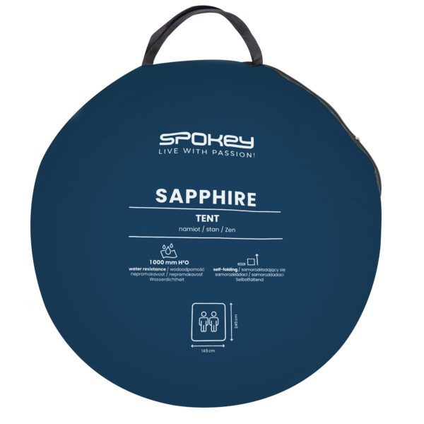 Lichte 2-persoons campingtent blauw - Spokey SAPPHIRE