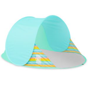 Strandtent - Windscherm - UV scherm - Turquoise - 195x100 cm - Spokey ALTUS Strandtent - Windscherm - UV scherm - Turquoise - 195x100 cm - Spokey ALTUS