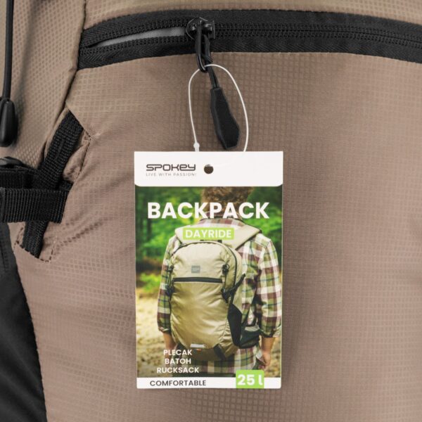Hiking rugtas 25L met regenhoes zwart - Spokey DAYRIDE 25