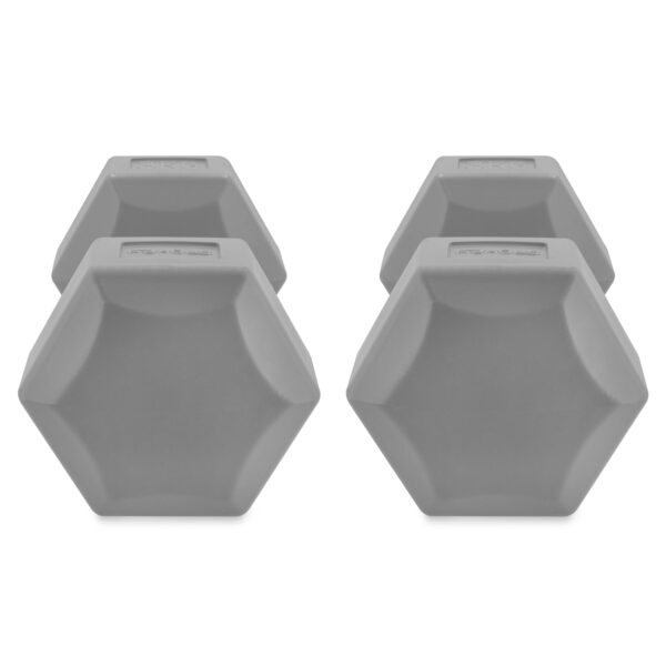 Hexagonale dumbbell set 2x3 kg grijs - Spokey MONSTER