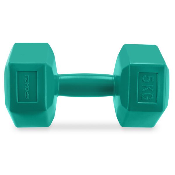 Hexagonale dumbbell set 2x5 kg voor thuisfitness - Spokey MONSTER