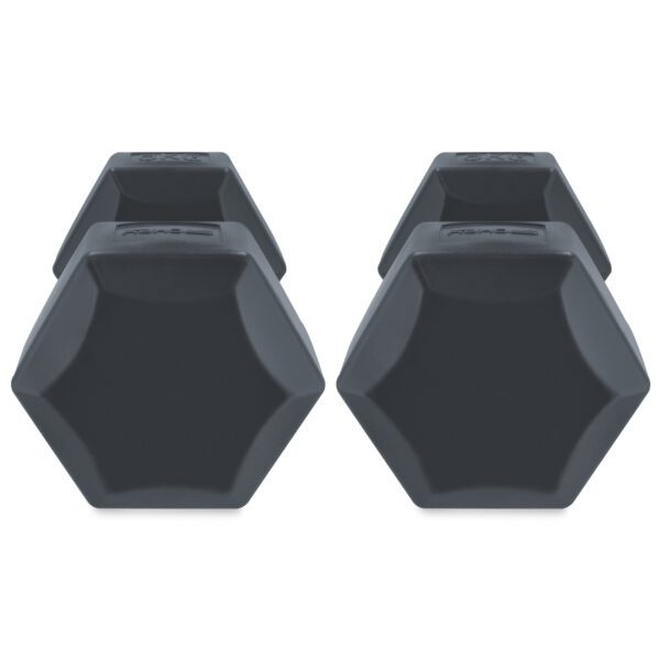 Hexagonale dumbbell set 2x6 kg zwart - Spokey MONSTER
