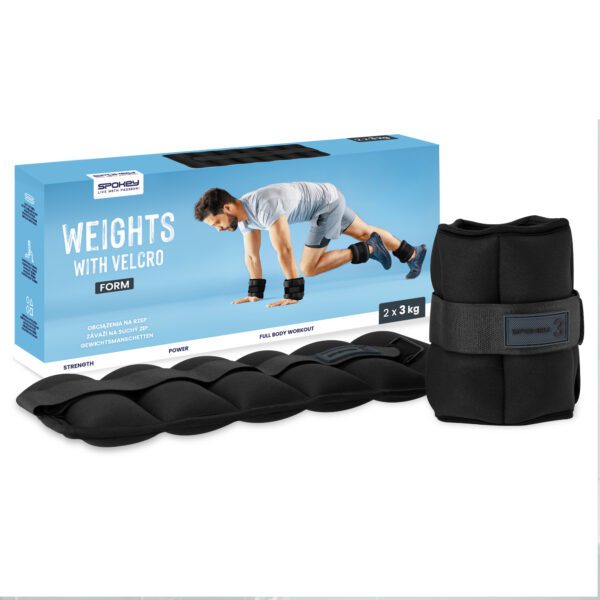 Velcro gewichten 3 kg set voor fitness - Spokey FORM