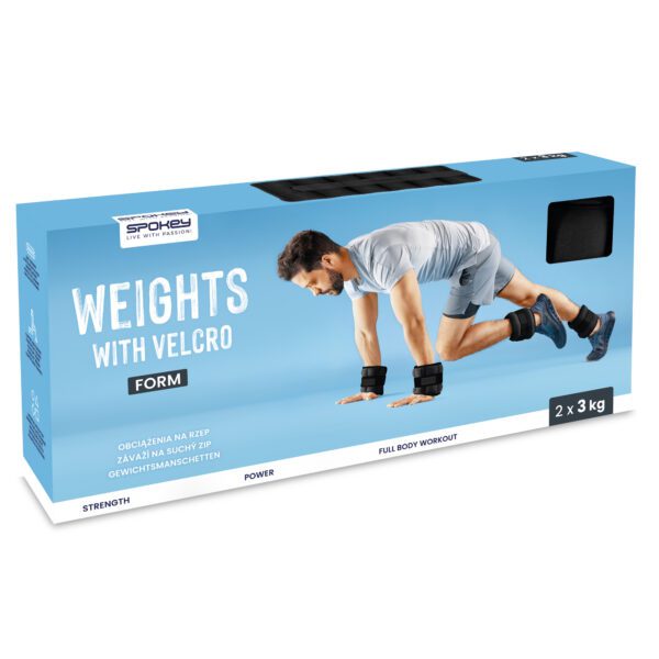 Velcro gewichten 3 kg set voor fitness - Spokey FORM