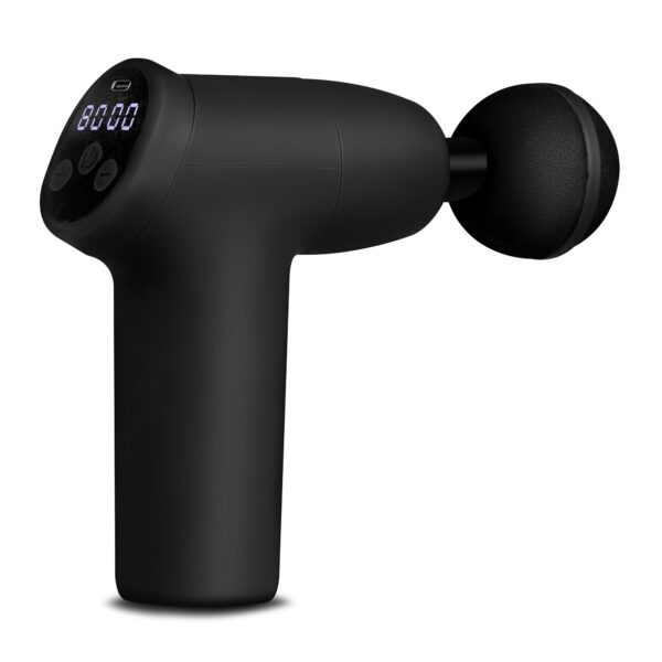 Massage gun met 20 intensiteitsniveaus en 4 opzetstukken - Spokey STILO