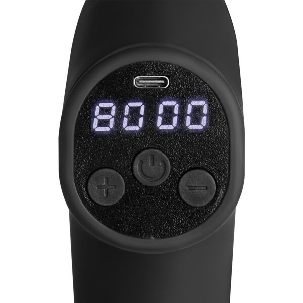 Massage gun met 20 intensiteitsniveaus en 4 opzetstukken - Spokey STILO