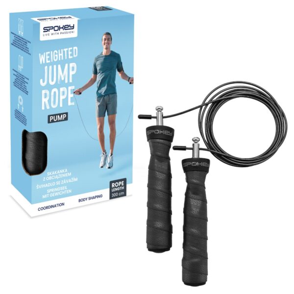 Professioneel springtouw met lagers zwart - Spokey PUMP