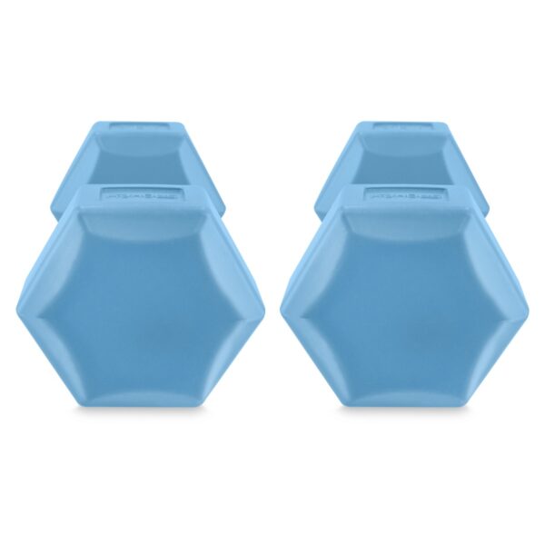 Hexagonale dumbbell set 2x2 kg blauw - Spokey MONSTER