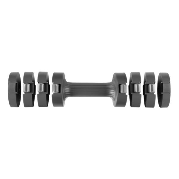 Verstelbare dumbbells 2x 2,5 kg zwart - Spokey MULTIBELL